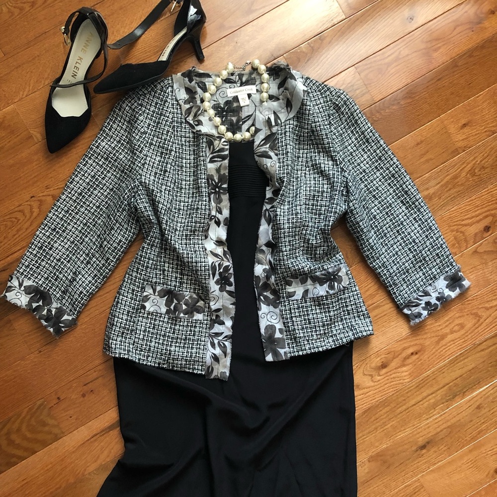 Elegant tweed Coldwater Creek dress jacket